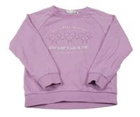 Lila mikina so srdiečkami Name it