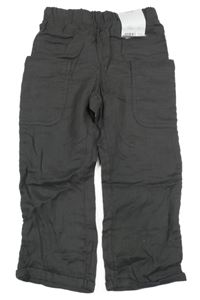 Nové - Tmavosivé mušelínové nohavice George