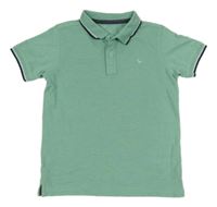 Zelené polo tričko s výšivkou George