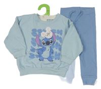 Nové - 2 set - světlemodrá mikina se Stitchem + modré lehké tepláky Primark