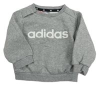 Šedá mikina s logem Adidas