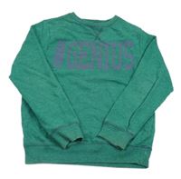 Zelená mikina s nápisom zn. Next