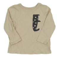 Béžové triko s potiskem George