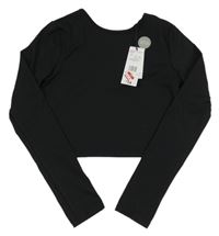 Nové - Černé sportovní crop triko F&F