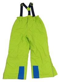 Neonově zelené šusťákové laclové oteplovačky Kiki&Koko