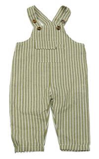 Kaki-biele pruhované na traké nohavice Shein