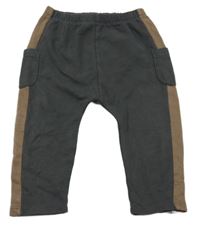 Antracitovo-hnědé tepláky Next