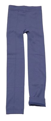 Fialové punčocháčové zateplené legíny