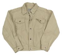 Béžová rifľová bunda