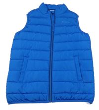 Modrá šusťáková zateplená prošívaná vesta Mountain Warehouse