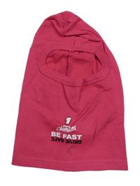 Fuchsiová kukla s nápisem 