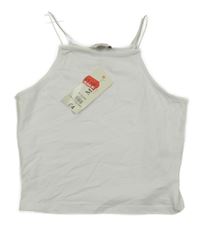 Nové - Biely crop top E-Vie