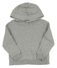 Svetlosivá melírovaná mikina s kapucňou H&M