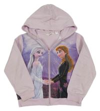 Lila prepínaci mikina s Annou a Elsou a kapucňou H&M
