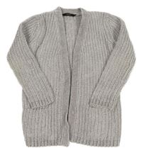 Světešedý trblietavý žinylkový cardigan George
