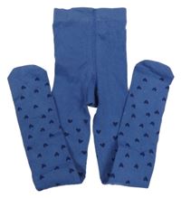 Tmavomodré punčocháče se srdíčky M&S