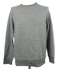 Pánská šedá melírovaná mikina H&M