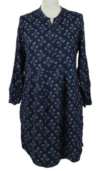 Dámské tmavomodré kytičkované šaty Brakeburn 