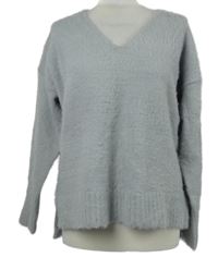 Dámský šedý chlupatý svetr Oasis 