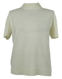 Dámské bílé svetrové tričko se stojáčkem 