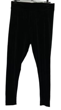 Dámske čierne zamatové tregíny M&S