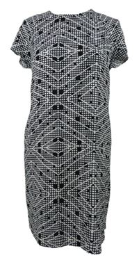 Dámske čierno-biele vzorované šaty Pep&Co