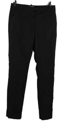 Dámske čierne skinny nohavice s pukmi H&M