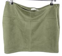 Dámska khaki semišová sukňa Primark