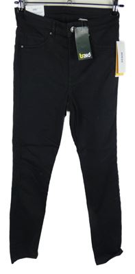 Nové - Dámské černé skinny rifle H&M