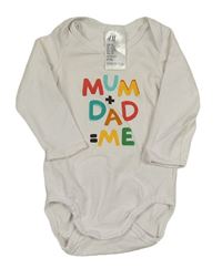 Bílé body s nápisem H&M
