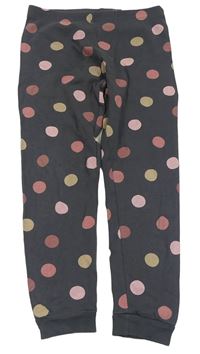 Šedé puntíkaté pyžamové kalhoty H&M