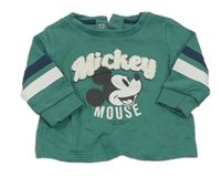 Zelená lehká mikina s Mickey Mousem Disney