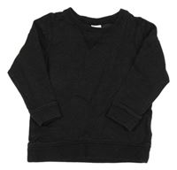 Čierna melírovaná mikina H&M