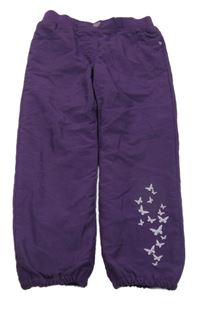 Fialové zateplené nohavice Topolino