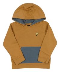 Hnedo-sivá mikina s kapucňou Lyle&Scott