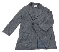 Modro-černý vzorovaný kabát Zara
