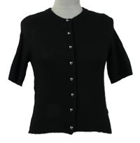 Dámske čierne prepínaci svetrové vlnené tričko H&M