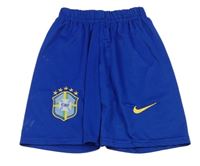 Cobaltovoě modré športové kraťasy s nášivkou Nike