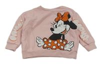 Svetloružová mikina s Minnie Disney