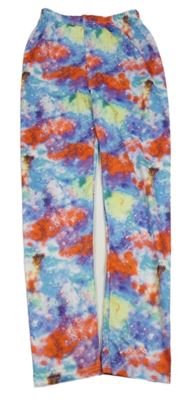 Farebné vzorované športové legíny