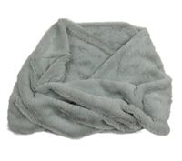 Šedá kožešinová tunelová šála