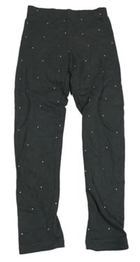 Tmavosivé bodkovaná é silnější legíny H&M