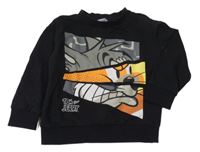 Čierna mikina s potiskem - Tom a Jerry