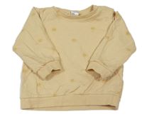 Svetložltá mikina so sluníčky H&M