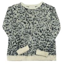 Béžovo-sivý vzorovaný sveter Zara
