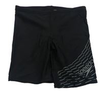 Čierne nohavičkové plavky s logom Speedo