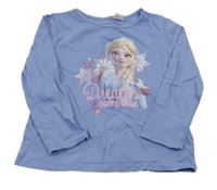 Světlemodré triko s Elsou Disney 
