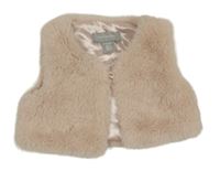 Svetloružová kožušinová podšitá vesta Primark