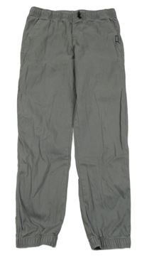 Sivé plátenné nohavice H&M