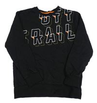 Černá mikina s nápisem 